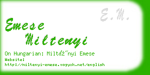 emese miltenyi business card